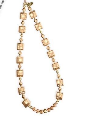 Velvet caviar Nude Cube Phone Charm - Gold Bead Accent